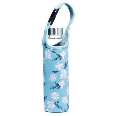 Daisy Lane Pick of the Bunch Glass Water Bottle with Protective Sleeve