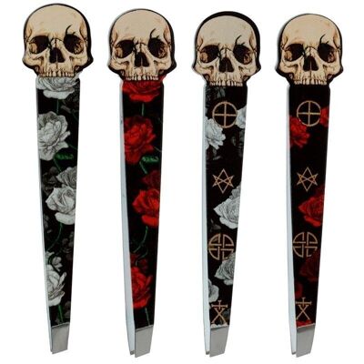Skulls and Roses Shaped Tweezers