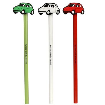 Fiat 500 Bleistift mit PVC-Topper