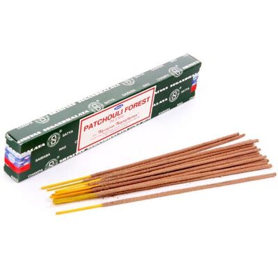 01472 Bâtons d'encens Satya Patchouli Forêt Nag Champa