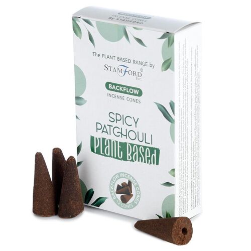 46405 Stamford Plant Based Backflow Incense Cones Spicy Patchouli