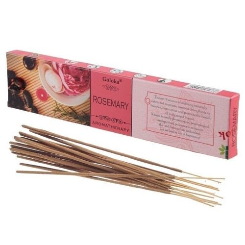 Goloka Aromatherapy Rosemary Incense Sticks