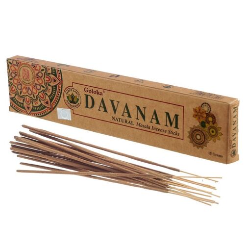 Goloka Organika Davanam Incense Sticks
