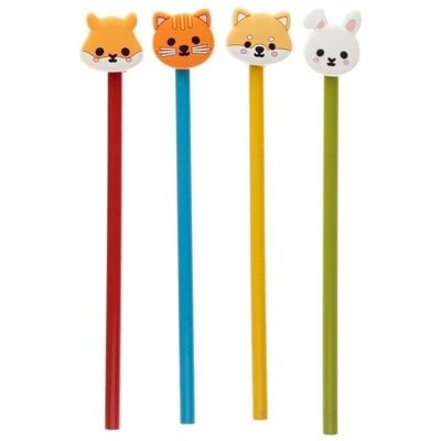 Adoramals Animal Pencil with PVC Topper