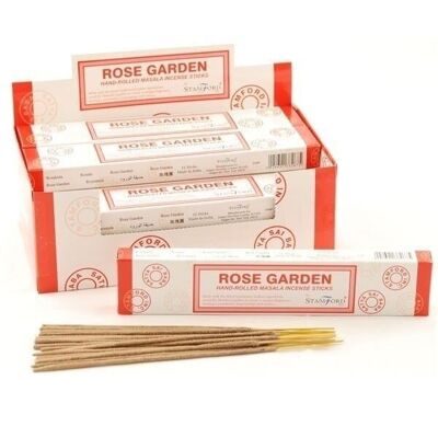 37267 Bastoncini di incenso Masala Stamford - Giardino di rose