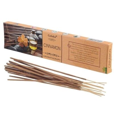 Goloka Aromatherapy Cinnamon Incense Sticks