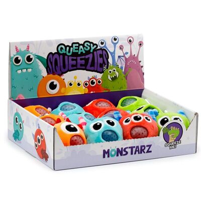 Queasy Squeezies Monstarz Monster-Plüsch-Squeezy-Spielzeug