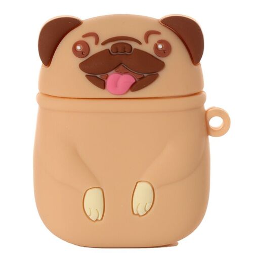 Mopps Pug Wireless Earphone Silicone Case Cover (Cover Only)