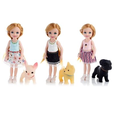 Sally Dress Up Doll with Dog & Accessories