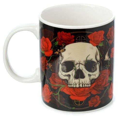 Skulls & Roses Porcelain Mug