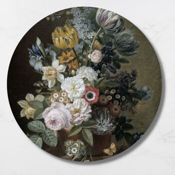 Cercle mural Nature morte aux fleurs - Eelkema 1