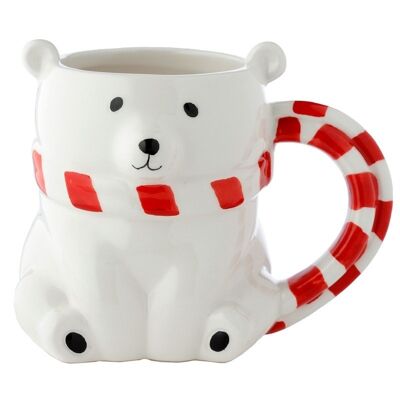Polar Bear Ceramic Shaped Mug