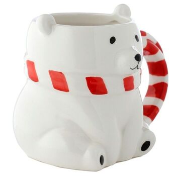 Tasse en céramique en forme d'ours polaire 4