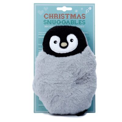 Penguin Snuggables Paquete de calor de lavanda de felpa para microondas