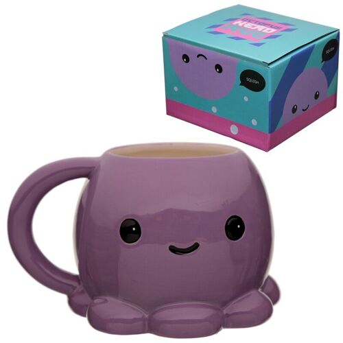 Adoramals Octopus Head Ceramic Shaped Mug