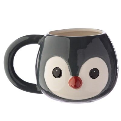 Adoramals Penguin Head Ceramic Shaped Mug