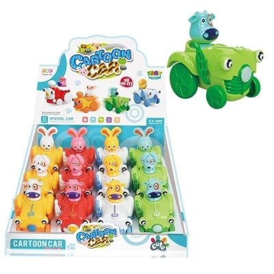 Cute Cartoon Animal Friction Tractor Action Toy