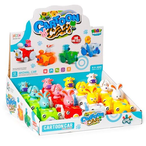 Cute Cartoon Animal Friction Tractor Action Toy
