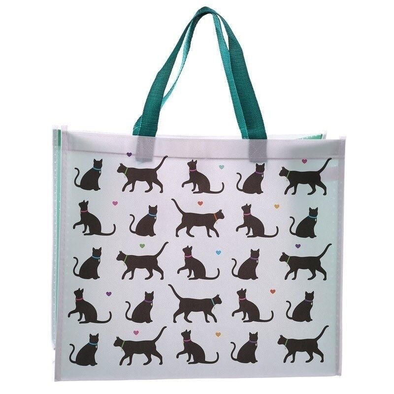 Cat reusable shopping on sale bag