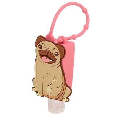 Gel Hand Sanitiser with Mopps Pug Silicone Cover