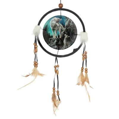 Lisa Parker Guidance Wolf Design Dreamcatcher 16cm