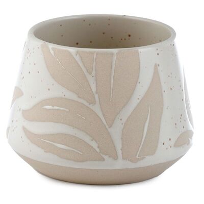 Florens Hesperantha Cream Vaso per piante da interno in gres porcellanato piccolo