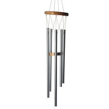 Carillon à vent en bois avec tubes en métal 77cm 2