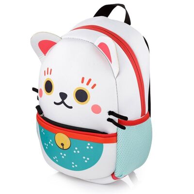 Maneki Neko Lucky Cat Neopren Rucksack Rucksack