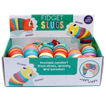 Jouet Fidget Rainbow Slug 2