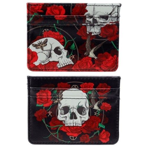 Skulls & Roses RFID Protection Card Holder