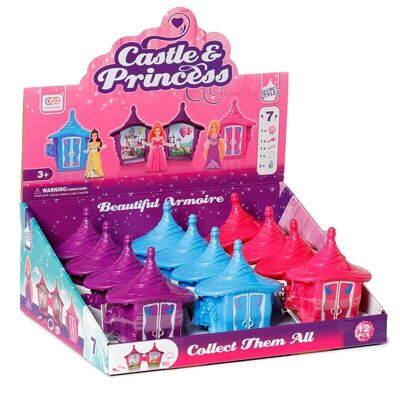 Mini jouet monde de poche en forme de château de princesse