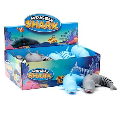 Tiburón de juguete inquieto