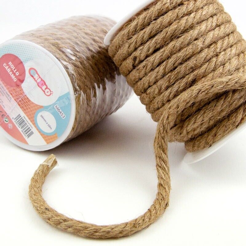 Achat Corde De Chanvre 1cm X 12M Corde De Jute En Fibre Naturelle En Gros