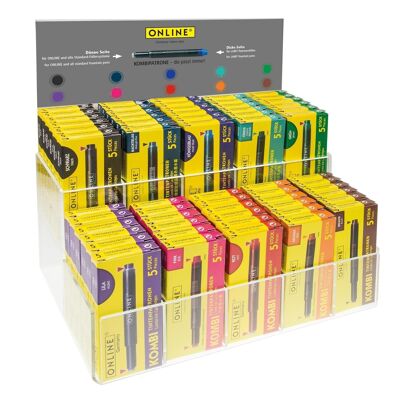 Cartouches d'encre combinées EN LIGNE colorées (60 boîtes)