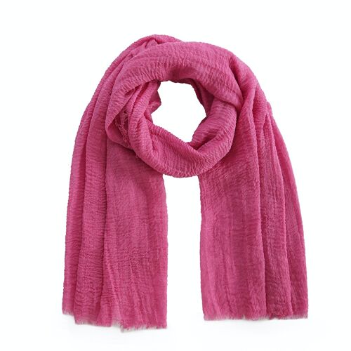The all time essential scarf - fuchsia roze