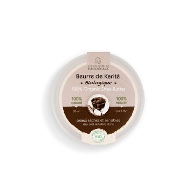 Beurre corporel de karité certifié BIO - 50 ml