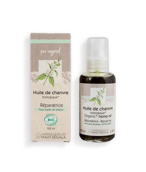 Huile de chanvre certifiée BIO - 100 ml