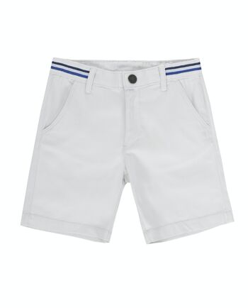 Short garçon en twill stretch gris clair. (2a-16a) 1