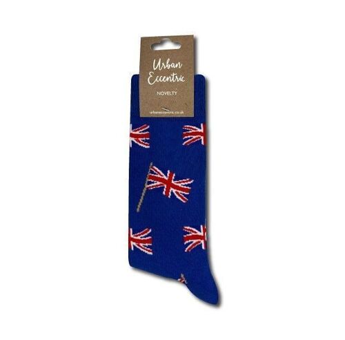 Unisex Union Jack Waving Flag Socks