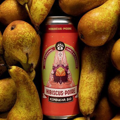 R-KOMBUCHA - Hibiscus & Pear - Can 33cl