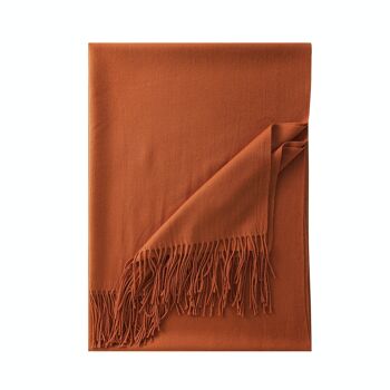 Écharpe Pashmina terre cuite 2