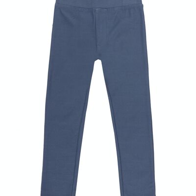 Girls' leggings in light blue stretch denim. (2y-16y)