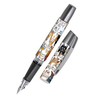 Campus de remplissage EN LIGNE | stylo plume ergonomique | pour étudiants | avec cartouche d'encre combinée 6