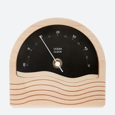 Holzthermometer mit schwarzer C°-Nadel