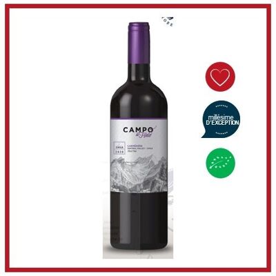 Campo de Hielo "Carmenere " - Vin étranger Chili - Vin Chilien Rouge  - Millésime 2018