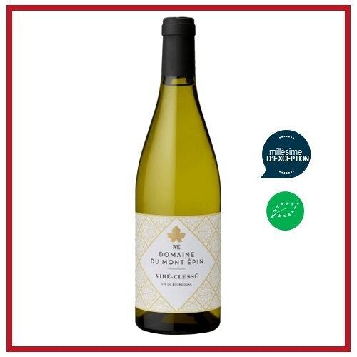 Domaine du Mont Epin - Vin de Bourgogne Viré Clessé - Vin Blanc Bourgogne - Millésime 2019 - Bio