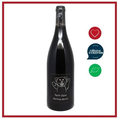 Mathieu Barret "Cuvée Petit Ours" - Vin des Côtes du Rhône - Vin Rhone Rouge - Millésime 2020 - BIO