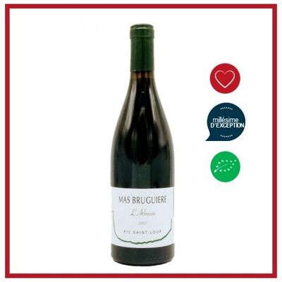 Mas Brugiere Arbouse 2020 - Vin du sud Pic Saint Loup - Vin rouge Pic Saint Loup - Millésime 2020 - Vin Bio