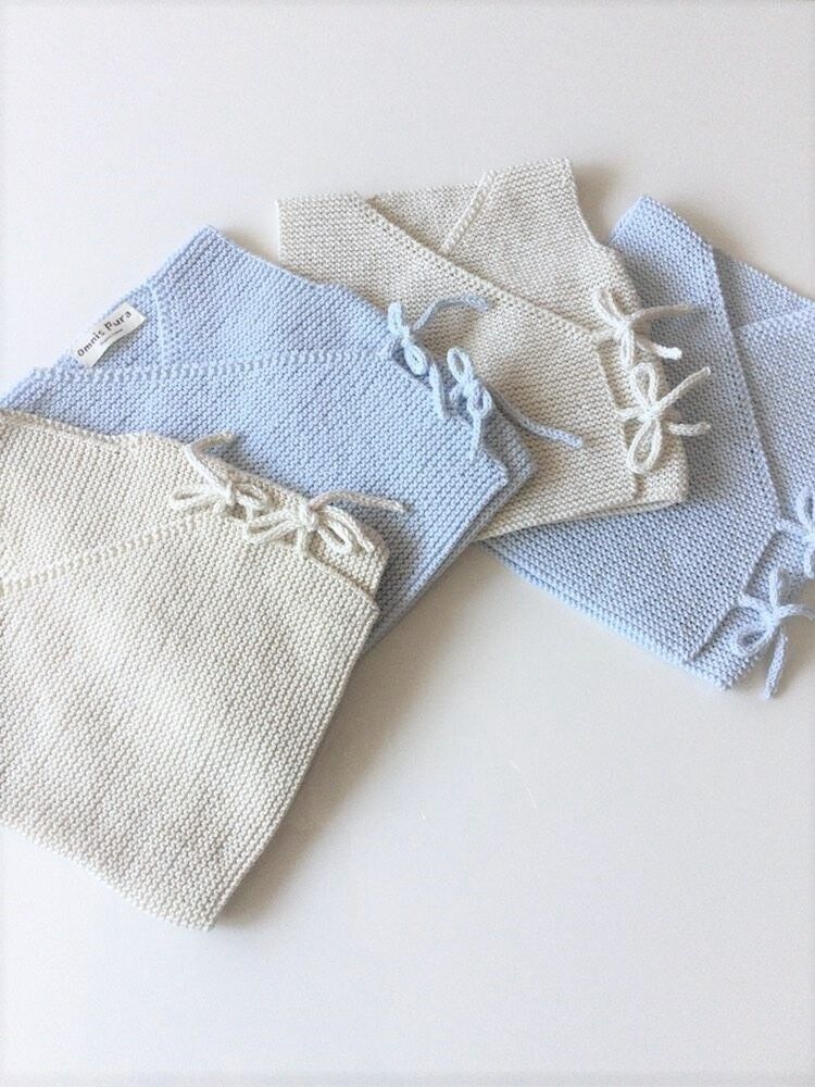 Organic Hand Knitted Envelope Baby Vest, Super Soft