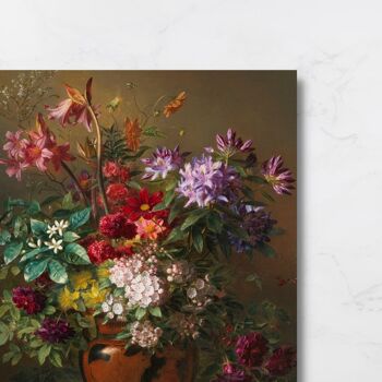 Panneau mural Nature morte aux fleurs dans un vase grec 3